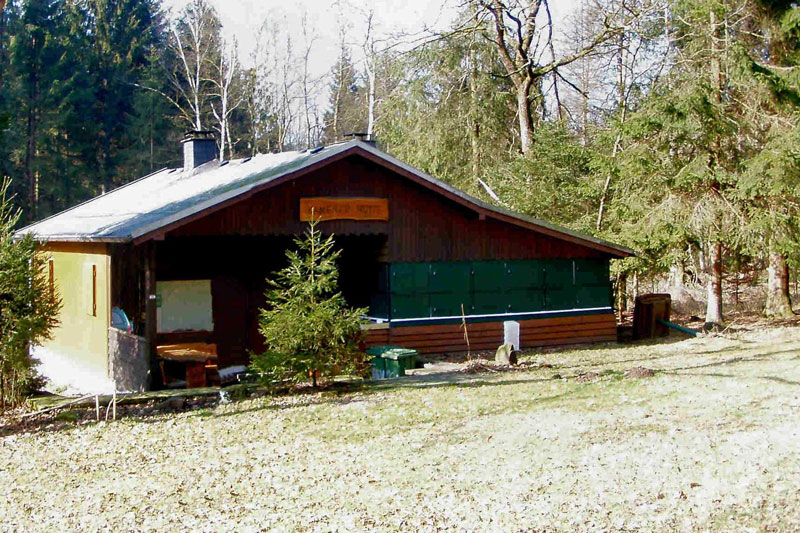 Kamener Hütte nach 'Kyrill' im Januar 2007